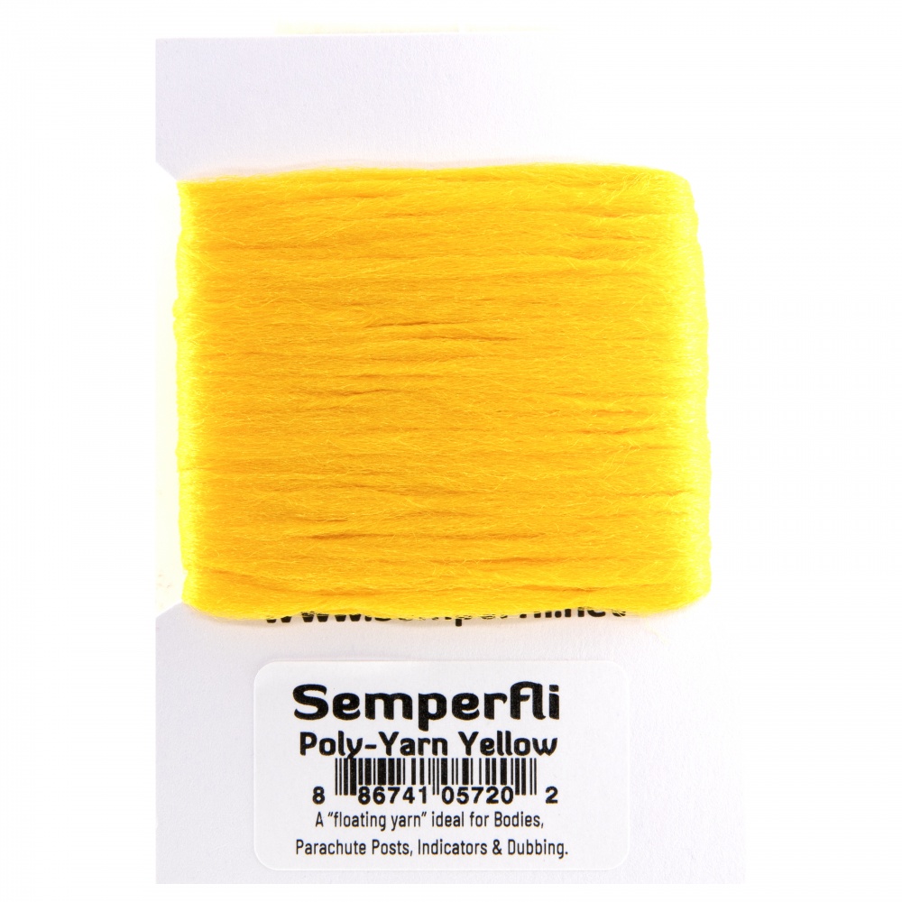 Semperfli Poly-Yarn Yellow Fly Tying Materials Ultimate Floating Yarn For Bodies and Parachute Posts